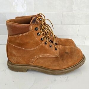 Red Wings Vintage Y2K 1421 Suede Leather Lace-Up Work Boots Camel Tan Size 9 Men